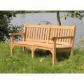 Contour Teak Bench With Arms FSC® Certified