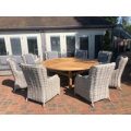 Fiji 8 Chair Dining Set | With Malvern 2.1M FSC® Certified Table