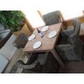 Kubu 90cm Square Table and Chairs Set