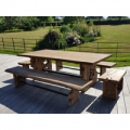 Nature Teak Bench Set 2.4m