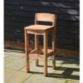 Pine Bar Chair With Back