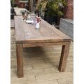 York 2.8m Large Teak Dining Table